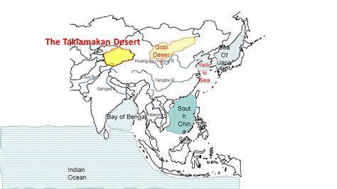 Map Of Taklimakan Desert