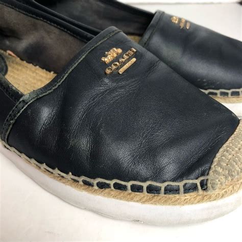 Coach Shoes Coach Rye Espadrille Closed Toe Napa Leather Sneaker Dark Navy Poshmark