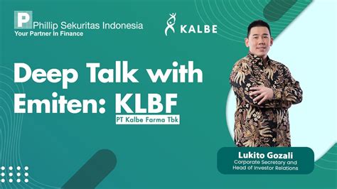 Webinar Emiten PT Kalbe Farma Tbk KLBF YouTube