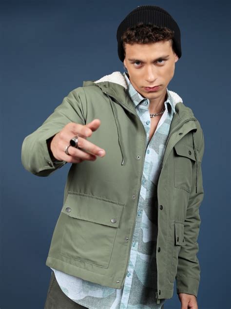 Buy Highlander Olive Open Front Jacket for Men Online at Rs.1009 - Ketch