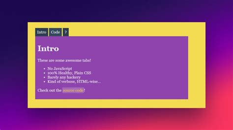 The Best Html And Css Tabs You Can Use In Your Website