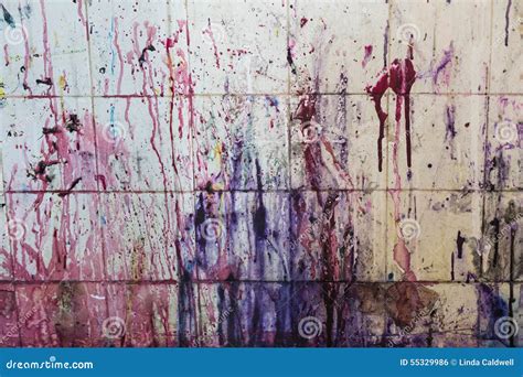 Paint Splattered Wall Stock Photo Image Of Color Wall 55329986