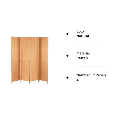 Wood Mesh Woven Design Panel Folding Wooden Screen Room Divider