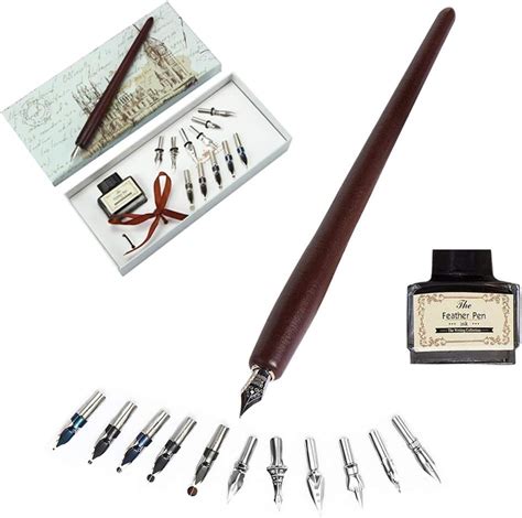 Amazon Zonon Oblique Calligraphy Dip Pen Set Include In