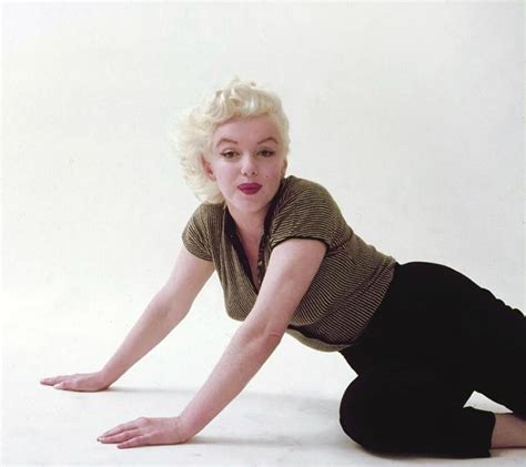 Marilyn Monroe Trestle Sitting By Milton Greene Marylin Monroe