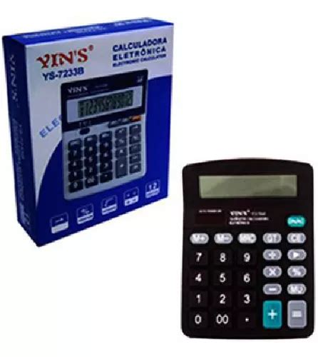 Calculadora electrónica de 12 dígitos 14 5 x 18 5 cm MercadoLibre