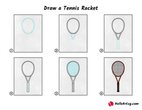 Draw A Tennis Racket Helloartsy