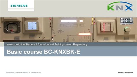 Siemens Knx Basic Course Chapter 1 General Information Youtube