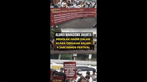 Aliansi Mahasiswa Jakarta Menolak Hadir Dalam Acara Gerakan Salam 4