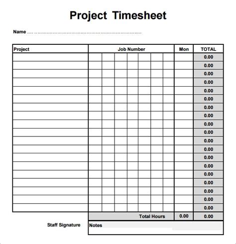 Time Allocation Template