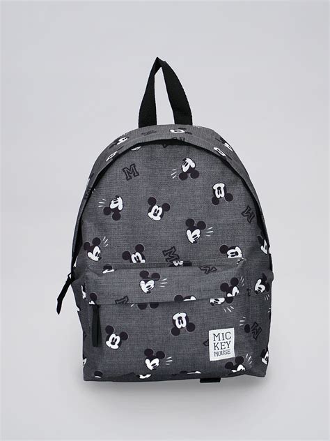 Disney Rugzak Met Mickey Print Grijs Kiabi