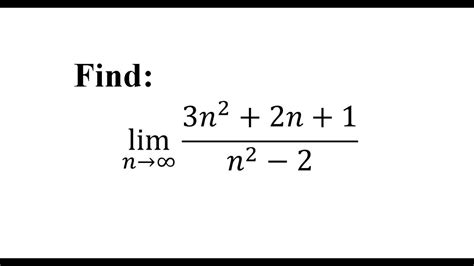 Find Limit Lim Youtube