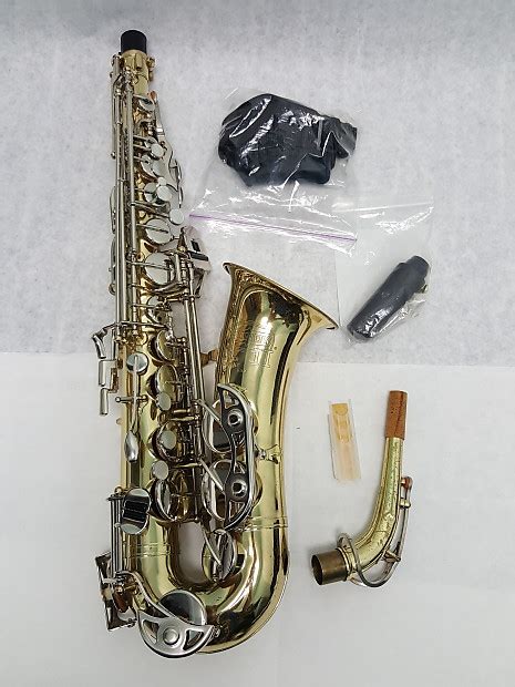 Used Selmer Bundy As300 Gold Alto Saxophone W Mouthpiece Reverb