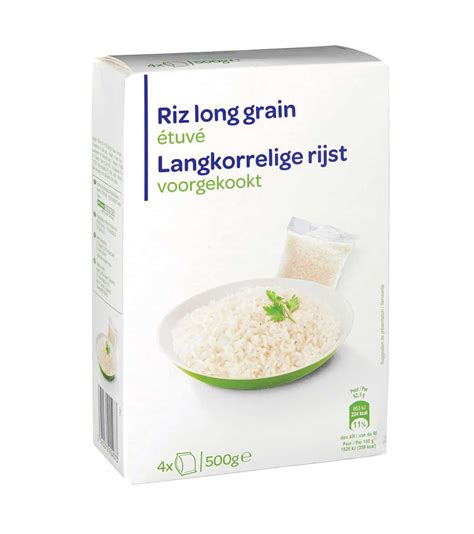 Riz Long Étuvé Blanc 4x125G Carrefour Market