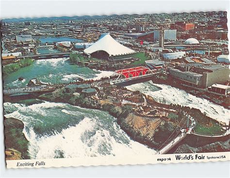 Postcard Exciting Falls Expo 74 World S Fair Spokane Washington