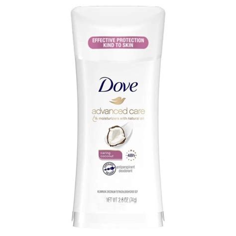 Dove Advanced Care Antiperspirant Deodorant Stick Caring Coconut Oz