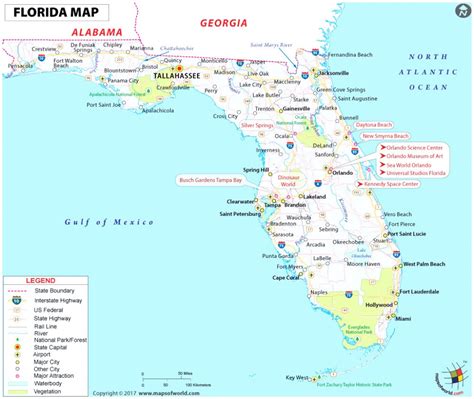 map  florida gulf coast beach towns map