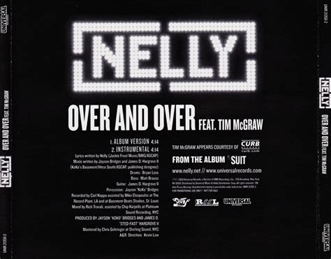 Nelly Feat. Tim McGraw - Over And Over (2004, CD) | Discogs