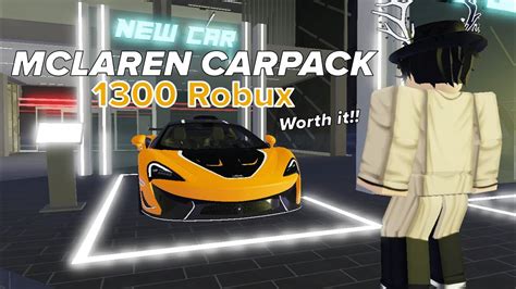 Buying Mclaren Carpack Worth 1300 Robux Driving Empire Roblox YouTube