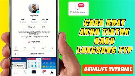 Cara Buat Akun Tiktok Baru Langsung FYP YouTube