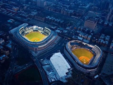 From The Bronx on Instagram: “"Old and new Yankee Stadium side by side ...