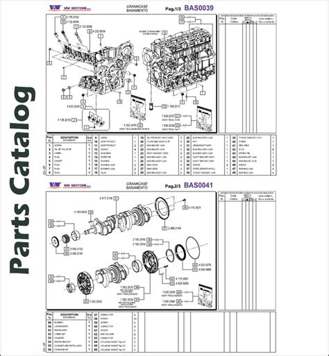 Engine VM Motori Parts Manual For Lindner Tractors Manual Repair