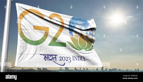 flag g20 india Official India's G20 Logo, G20 summit India, G20 2023 Stock Photo - Alamy