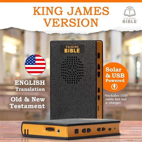 Electronic Holy Bible Audio Player In English For Seniors Kids And The