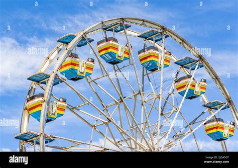 Detail of a colorful ferris wheel Stock Photo - Alamy