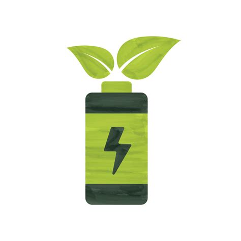 Eco Battery Icon Alternative Sources Energy 6920631 Vector Art At Vecteezy