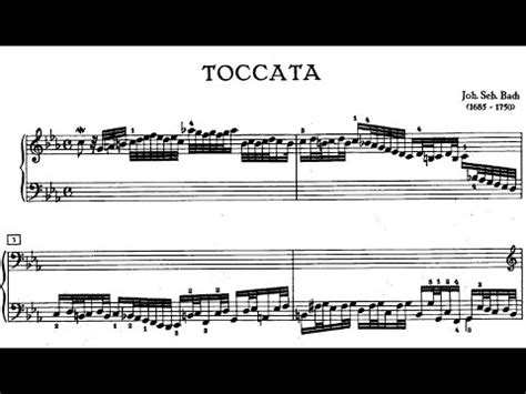 Bach Toccata In C Minor Bwv Martha Argerich Score Video Youtube