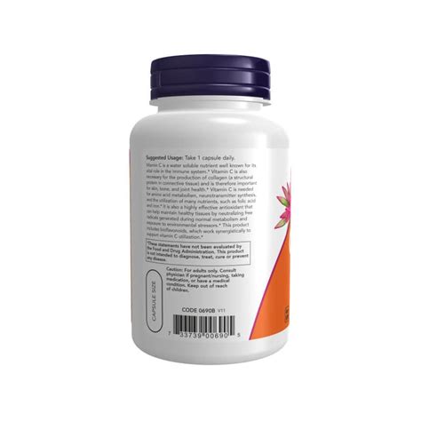 Now Foods Vitamin C Veg Capsules Boost