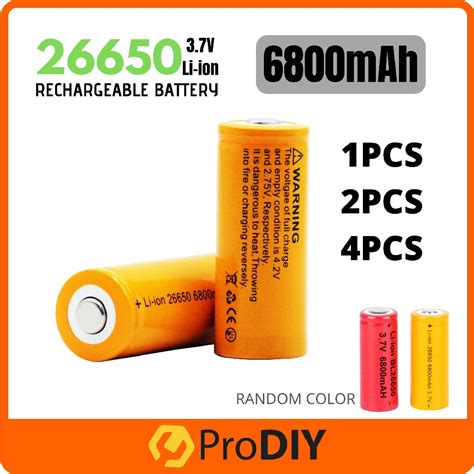 V Mah Rechargeable Li Ion Battery Lithium Random Colour