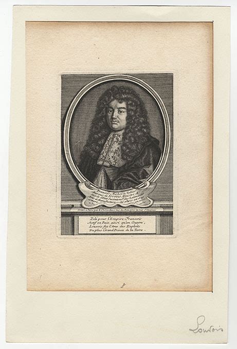 Porträt François Michel Le Tellier Marquis De Louvois 1641 1691