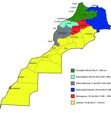 Maroc Climat Voyage Carte Plan