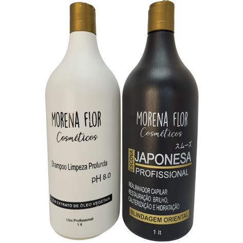 Progressiva Japonesa 1L Morena Flor 2 Produtos Únika Hair Cosméticos