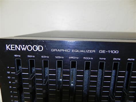 Kenwood Ge Dual Band Graphic Equalizer W Spectrum Reverb