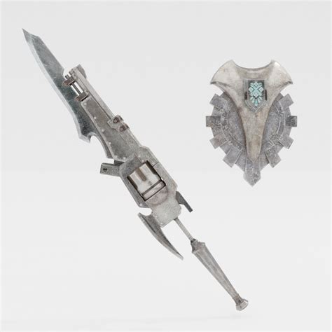 Iron Gunlance - Monster Hunter World 3D Model by Shevraar