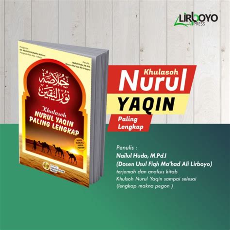 Jual Termurah Buku Terjemah Khulasoh Nurul Yaqin Paling Lengkap Plus