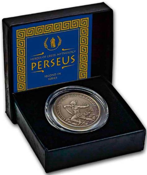 Niue Dollars Heroes Of Greek Mythology Perseus With Box