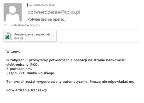 Klienci PKO BP dostają maile od oszustów Bank apeluje aby nie