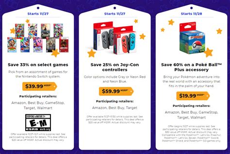 Nintendo Black Friday Sales Prices Revealed