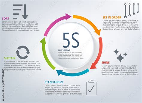 5S infographic color Stock Vector | Adobe Stock