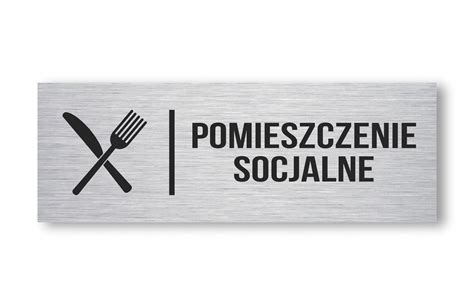 TABLICZKA POMIESZCZENIE SOCJALNE ALUMINIUM 20X7CM 0000 Cena Opinie