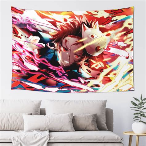Demon Slayer Kimetsu No Yaiba Tapestry Wall Hanging Home Decoration