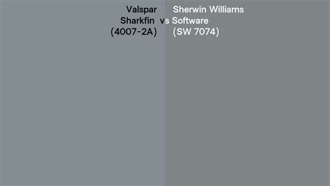 Valspar Sharkfin 4007 2a Vs Sherwin Williams Software Sw 7074 Side