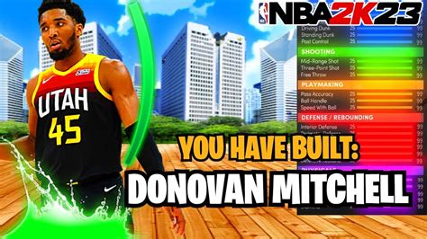 6 1 DONOVAN MITCHELL 90 BADGE DEMIGOD BUILD NBA2K23 NEXT GEN REBIRTH