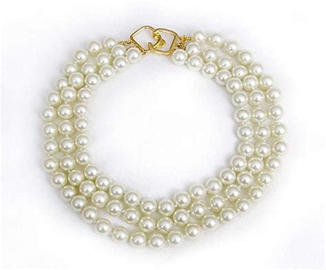 KENNETH JAY LANE 3 ROW 12MM PEARL AKA BARBARA BUSH NECKLACE Review