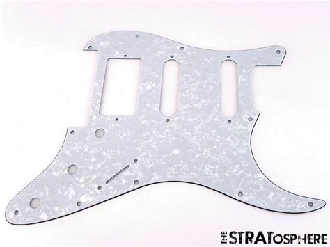 NEW White Pearloid HSS FLOYD ROSE Stratocaster PICKGUARD For Reverb