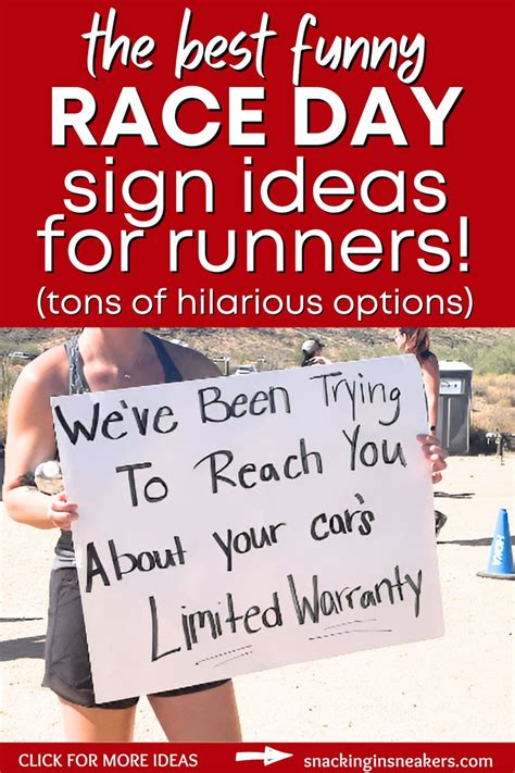 32 Best Funny Race Day Signs Guaranteed To Make Runners Laugh In 2024